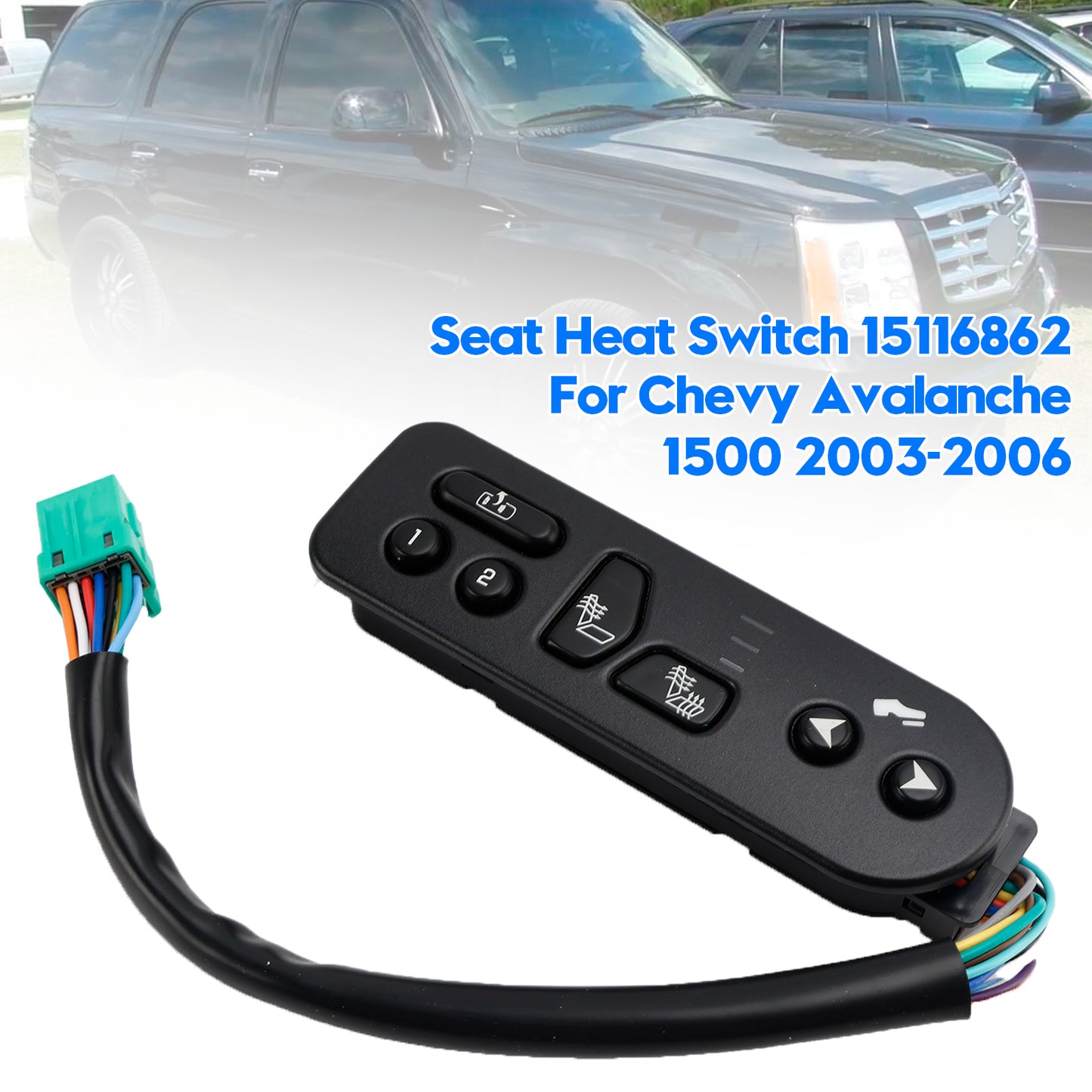 2003-2006 Chevrolet Tahoe 15116862 Seat Heat Switch