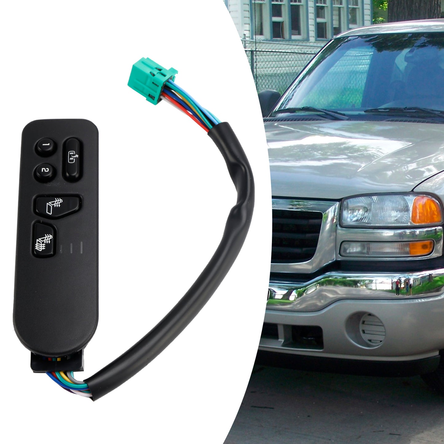 2003-2006 Chevrolet Silverado 2500 HD 15116863 Front Left Power Seat Switch