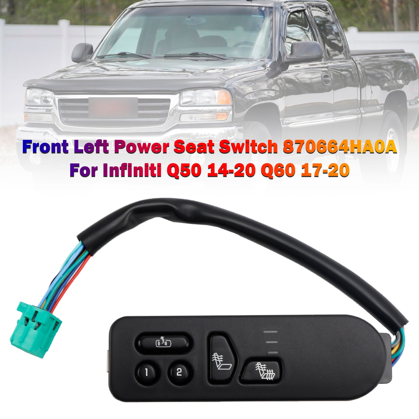 2003-2006 Chevrolet Silverado 2500 HD 15116863 Front Left Power Seat Switch