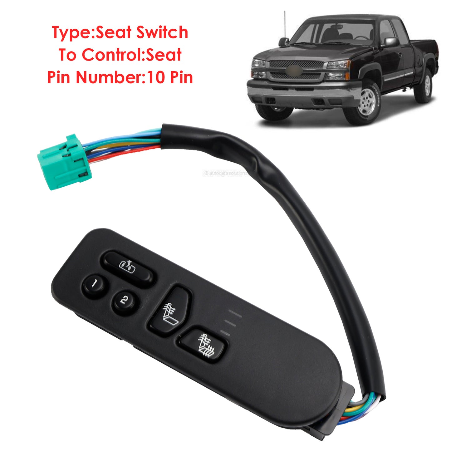 2003-2006 Chevrolet Silverado 2500 HD 15116863 Front Left Power Seat Switch