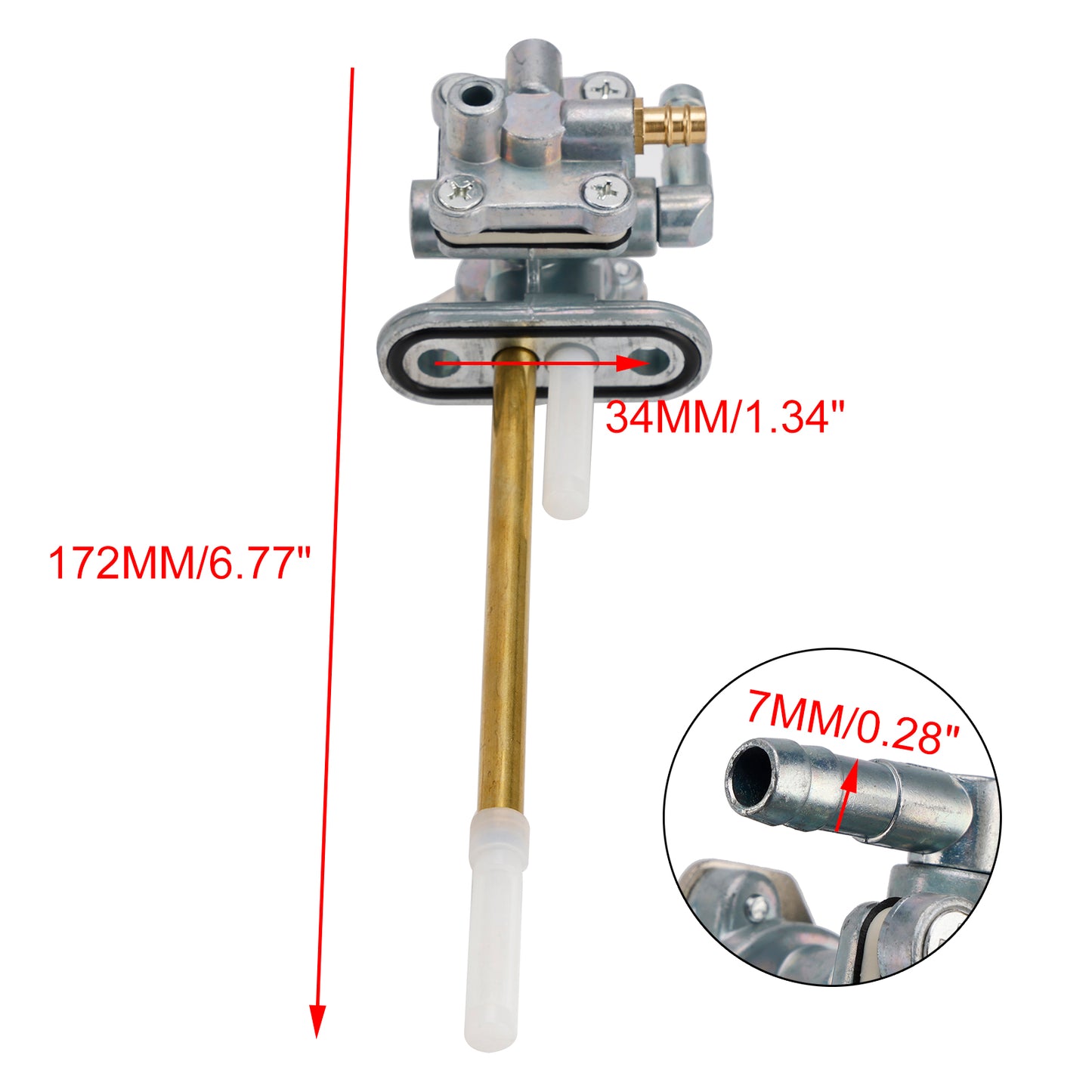 2008-2018 Kawasaki KL650 KLR650 E 51023-1390 Gas Tank Fuel Cock Valve Petcock fit