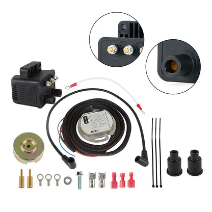 1970-1999 Carbed Big Twin Models & 1971-2003 Sportster models except 1200S Sport 53-660 Double Fire Electronic Ignition Kit fit