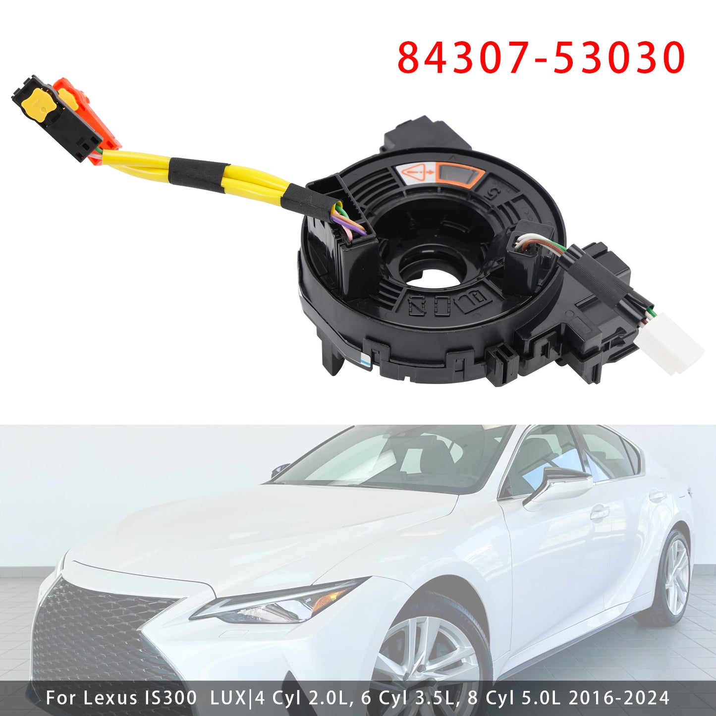 2017-2024 Lexus RCF IS300 84307-53030 Clock Spring W/ Heating Function
