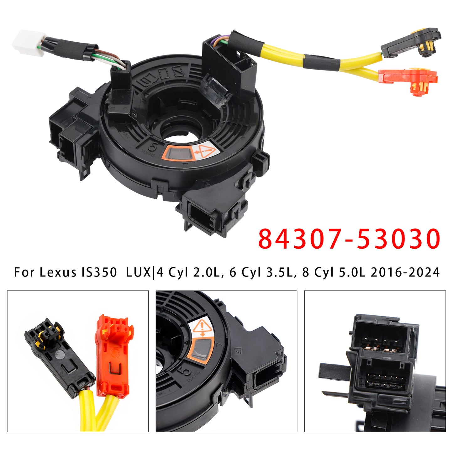 2017-2024 Lexus RCF IS300 84307-53030 Clock Spring W/ Heating Function