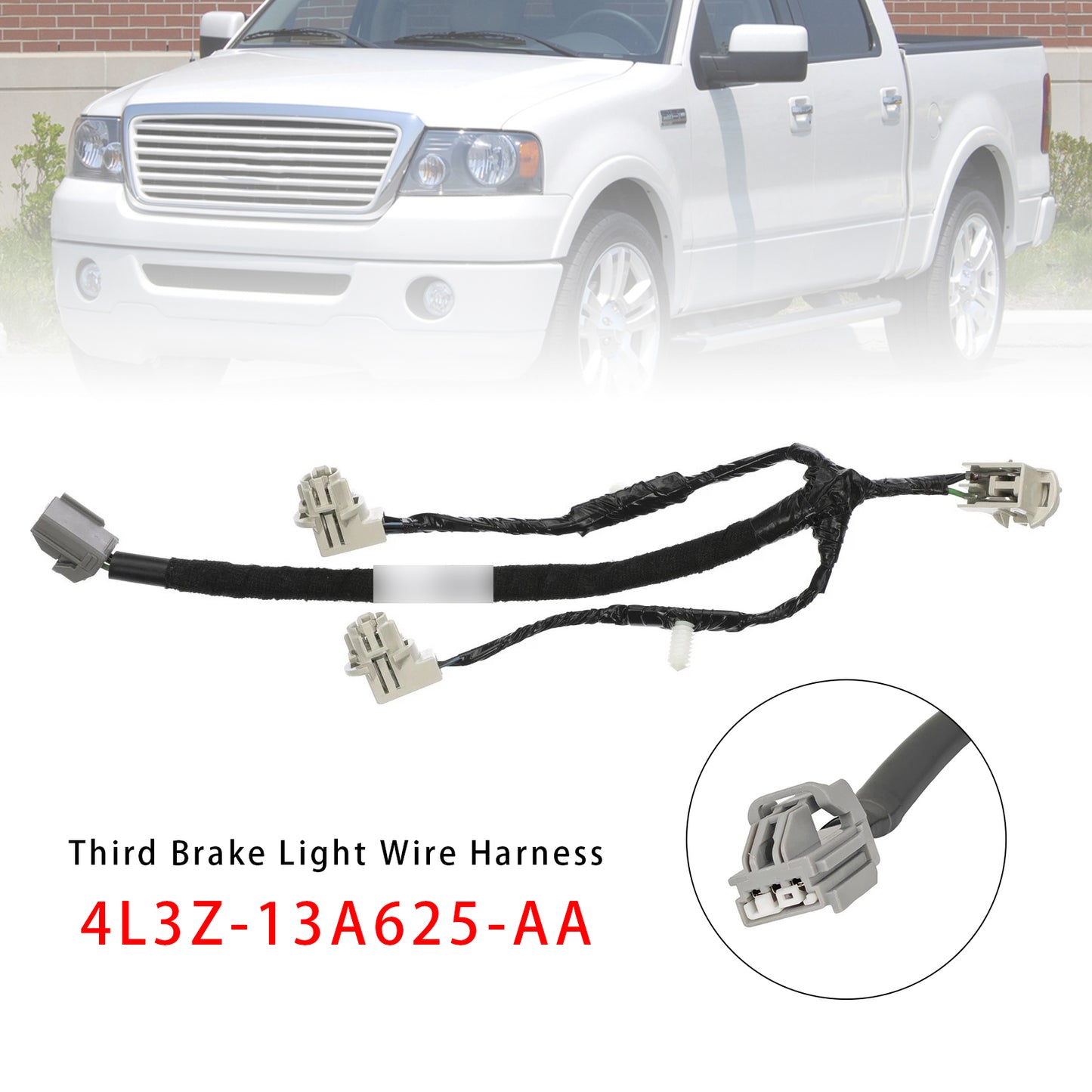 2004-2010 Ford F150 Explorer Sport Trac 4L3Z-13A625-AA 3rd Third Brake Light Wire Harness