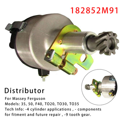 Massey Ferguson Models: 35, 50, F40, TO20, TO30, TO35 182852M91 Distributor