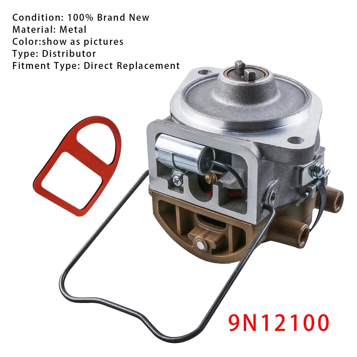 Ford Holland 8N 9N 2N Tractor 9N12100 Front Mount Distributor w/ Gasket