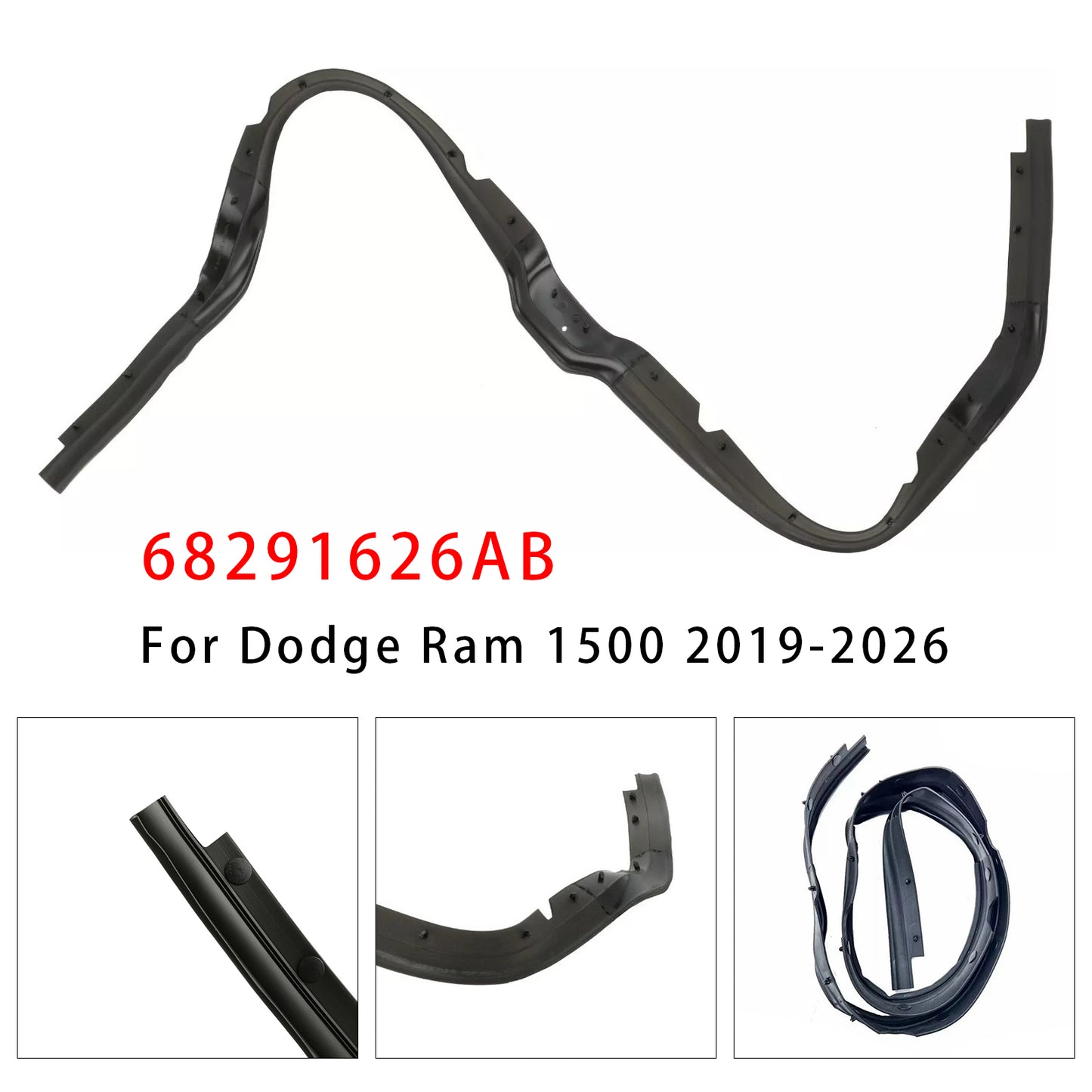 2019-2026 Dodge Ram 1500 68291626AB Hood Seal Weather Strip