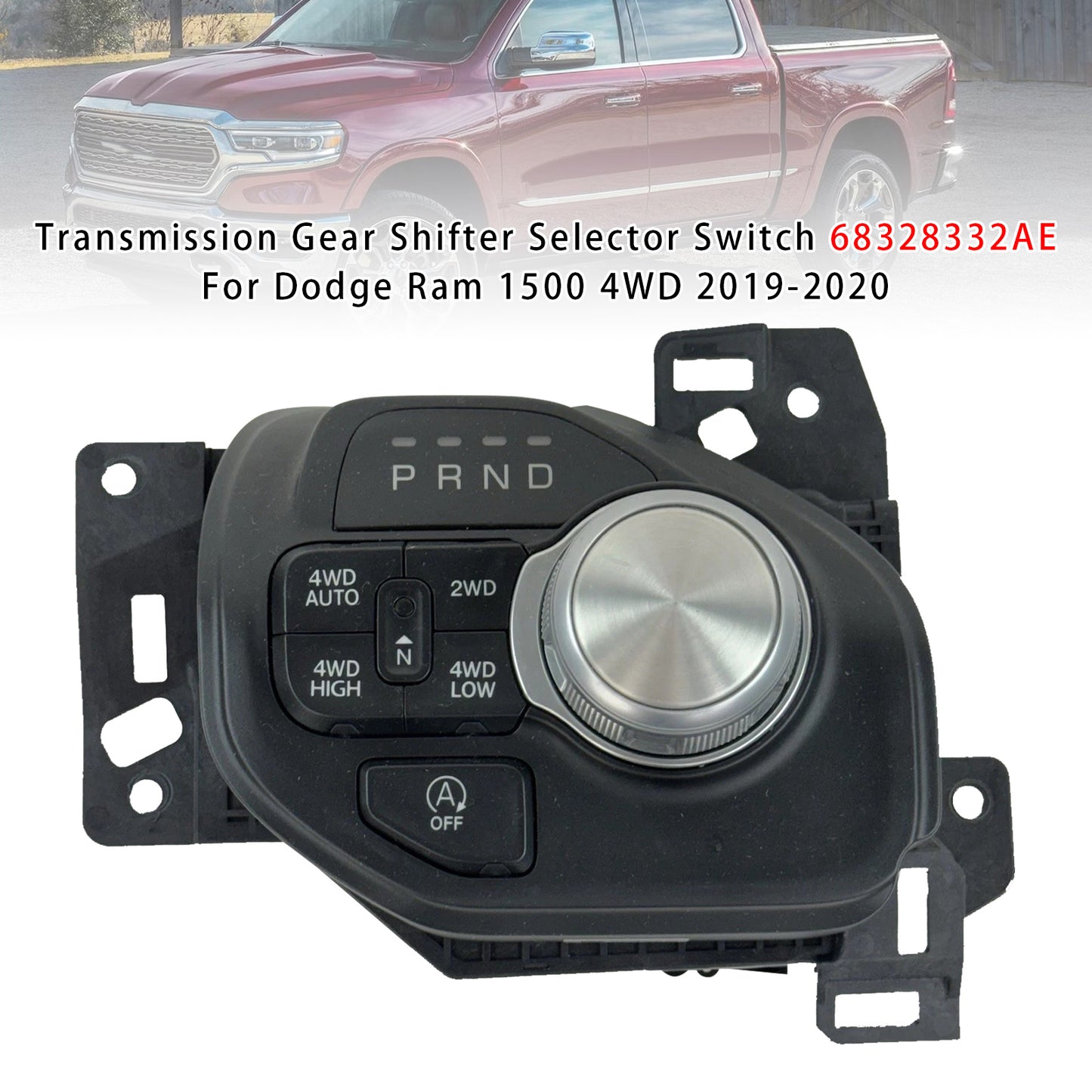 2019-2020 Dodge Ram 1500 4WD 68328332AE Transmission Gear Shifter Selector Switch