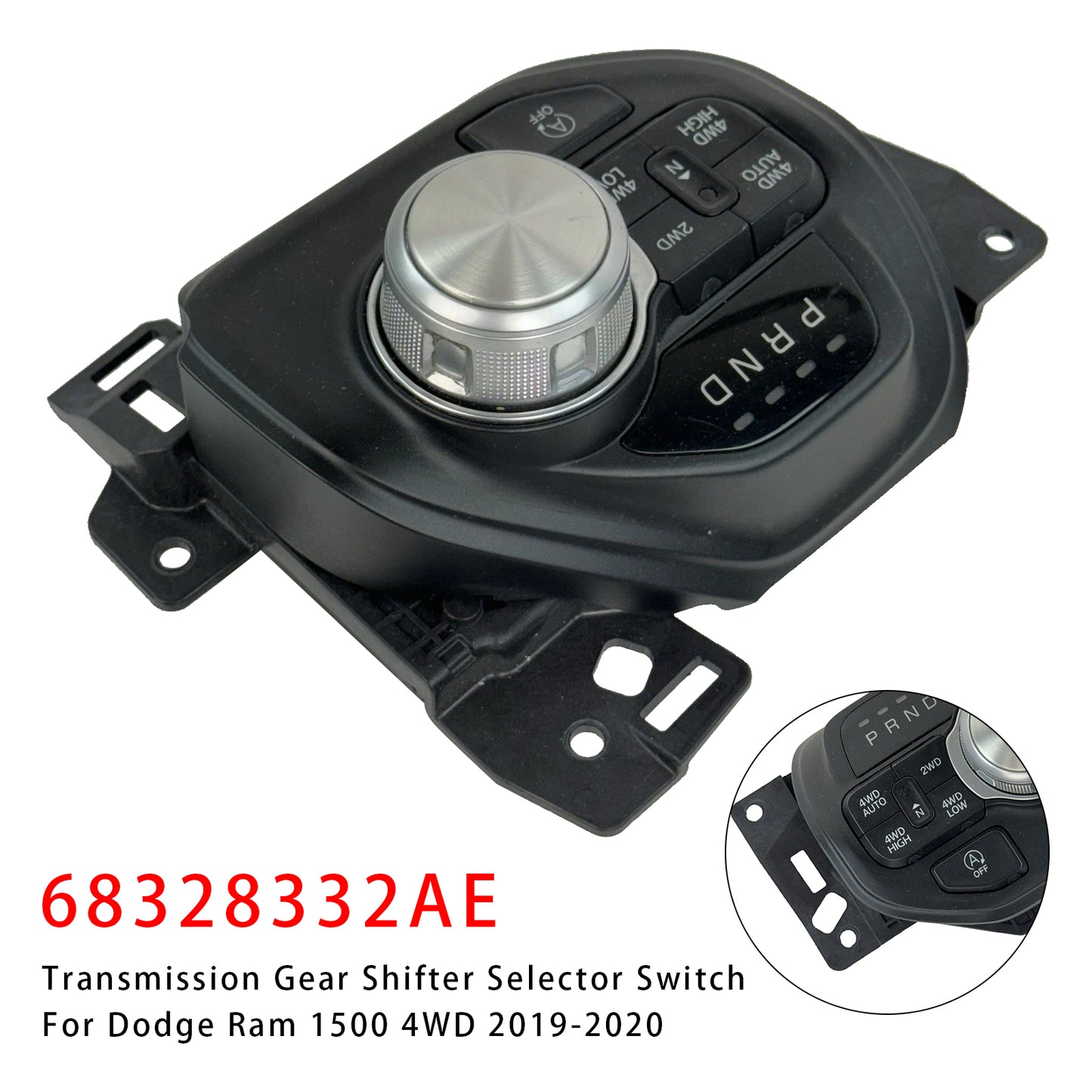 2019-2020 Dodge Ram 1500 4WD 68328332AE Transmission Gear Shifter Selector Switch