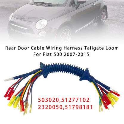 2007.03-2015.08 Fiat 500(312) Hatchback 51277102 Rear Door Cable Wiring Harness Tailgate Loom
