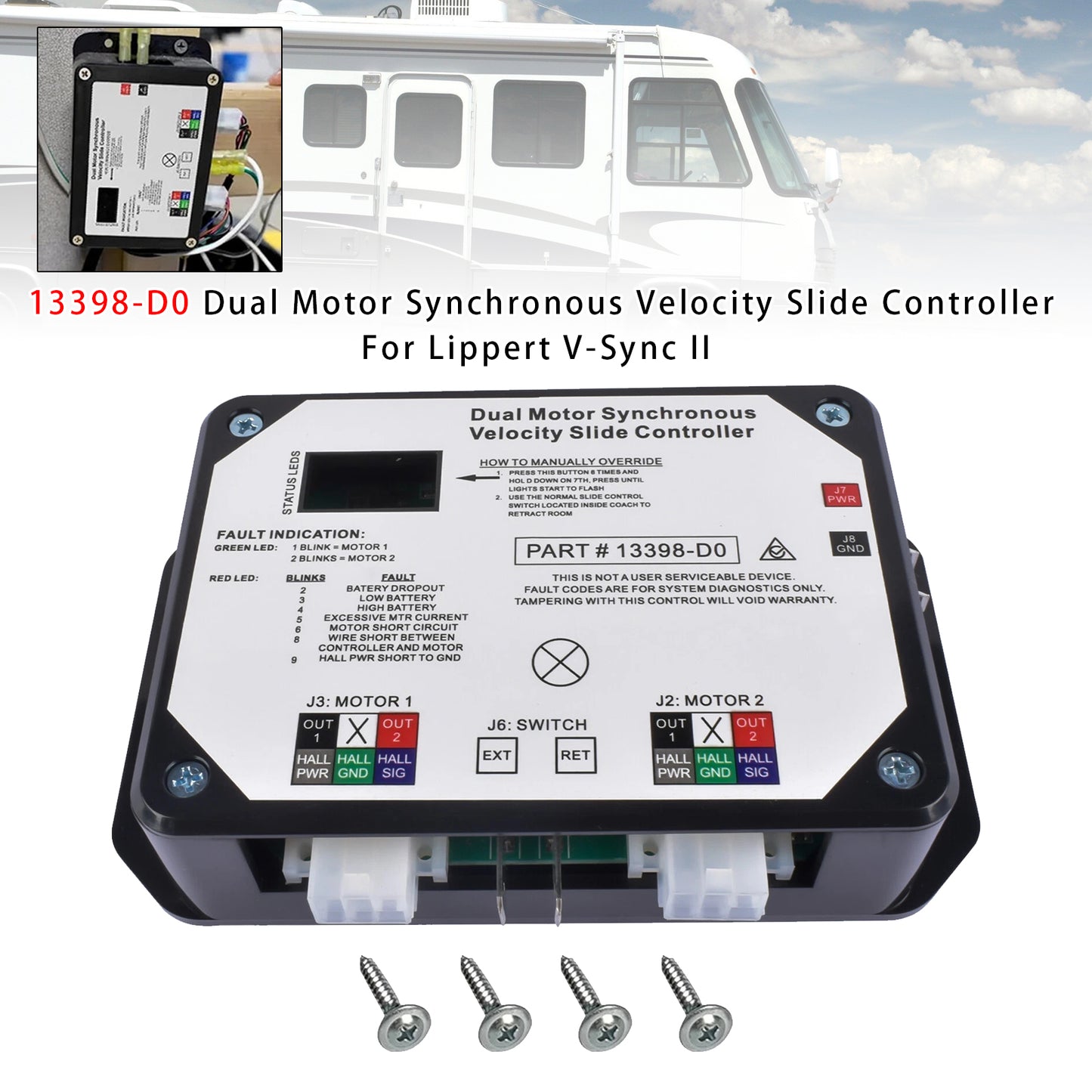 Controller V-Sync II 13398-DO Dual Motor Synchronous Velocity Slide Controller