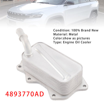 2019-2023 Jeep Grand Commander Cherokee 2.0T 4893770AD Engine Oil Cooler