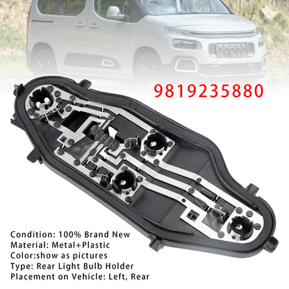 Left Rear Light Bulb Holder 9819235880 For Peugeot Partner Berlingo Combo 2019-2024