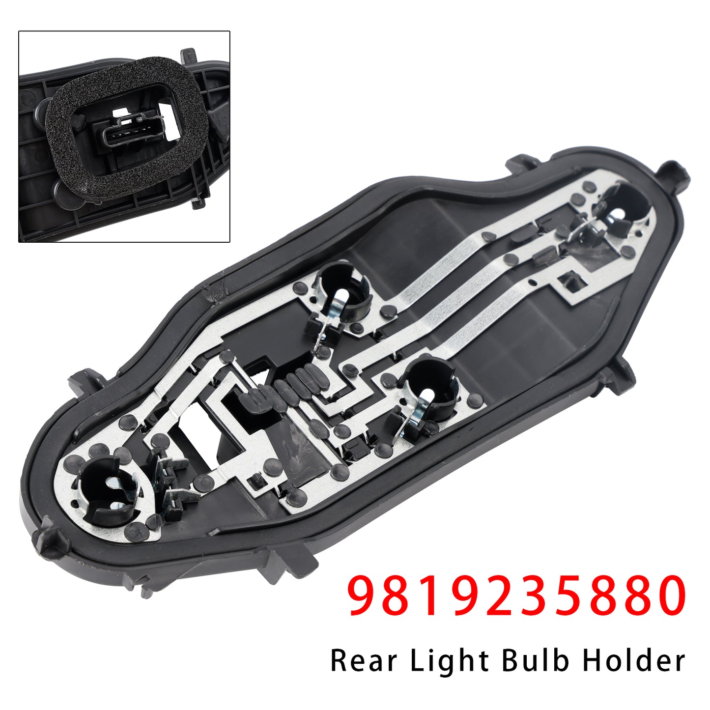 Left Rear Light Bulb Holder 9819235880 For Peugeot Partner Berlingo Combo 2019-2024