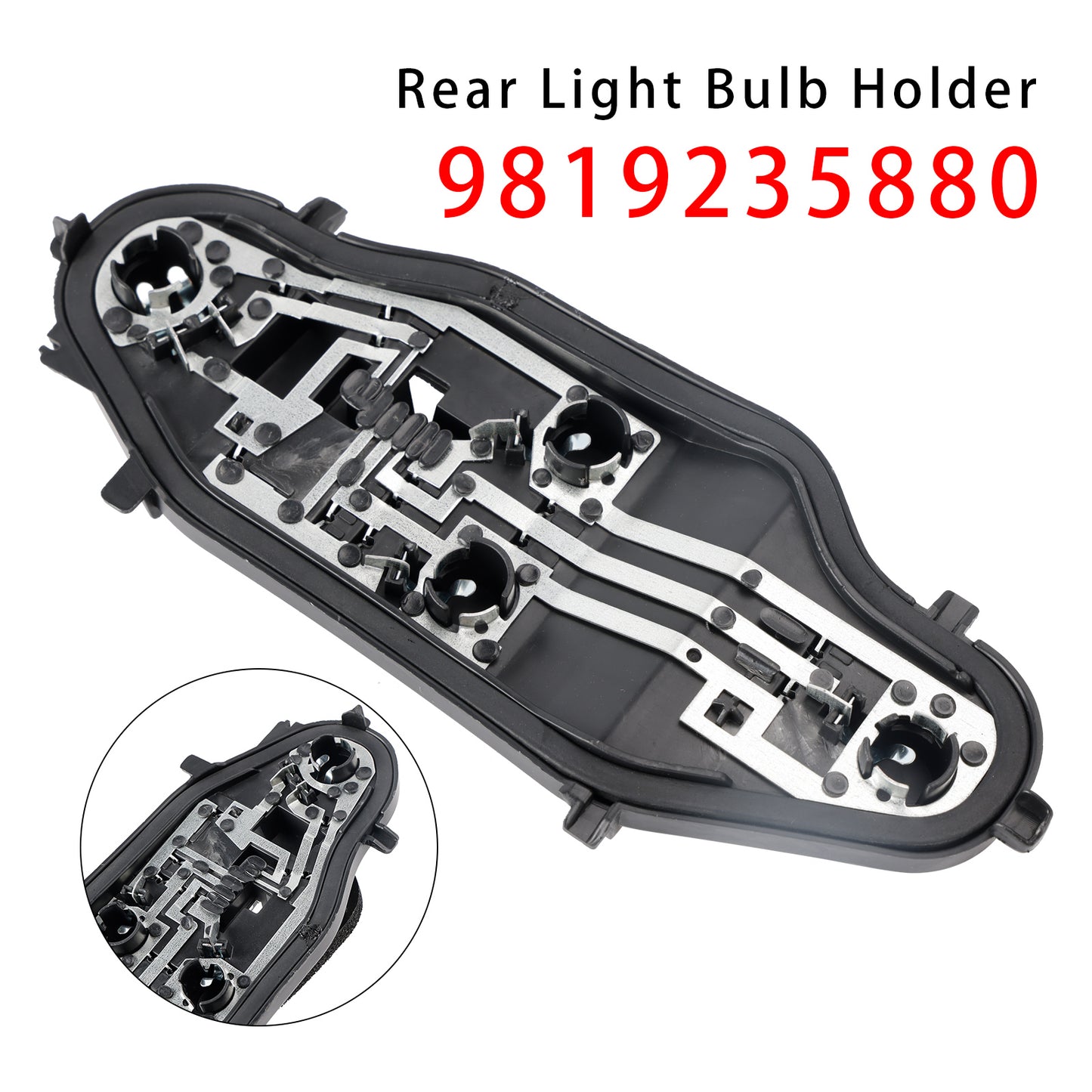 Left Rear Light Bulb Holder 9819235880 For Peugeot Partner Berlingo Combo 2019-2024