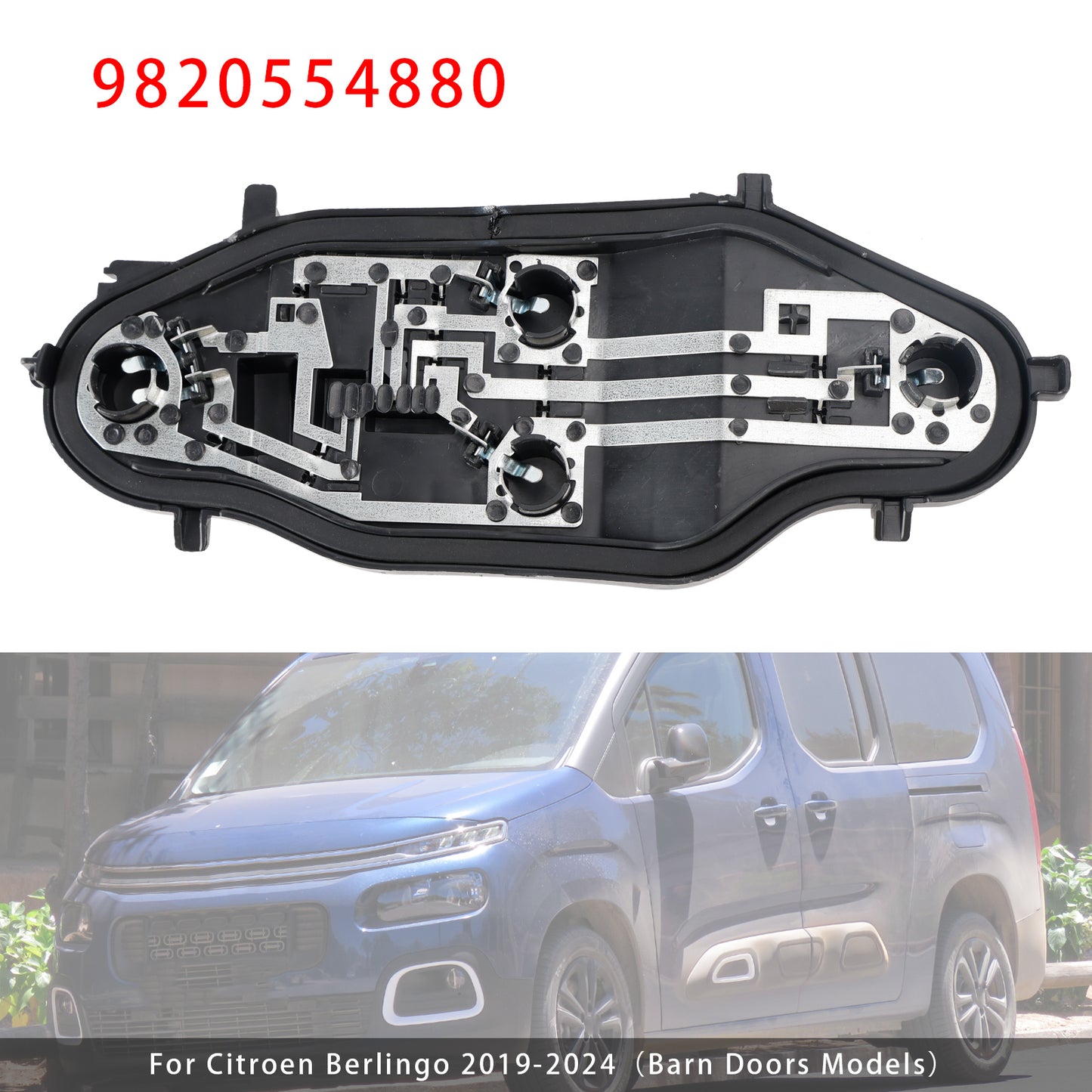 Right Rear Light Bulb Holder 9820554880 For Peugeot Partner Berlingo Combo 2019-2024