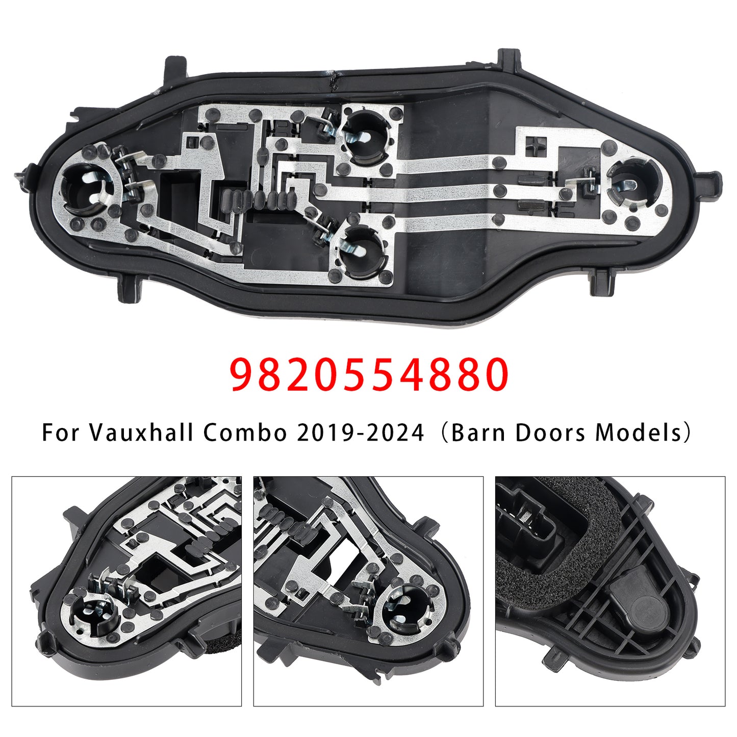 Right Rear Light Bulb Holder 9820554880 For Peugeot Partner Berlingo Combo 2019-2024