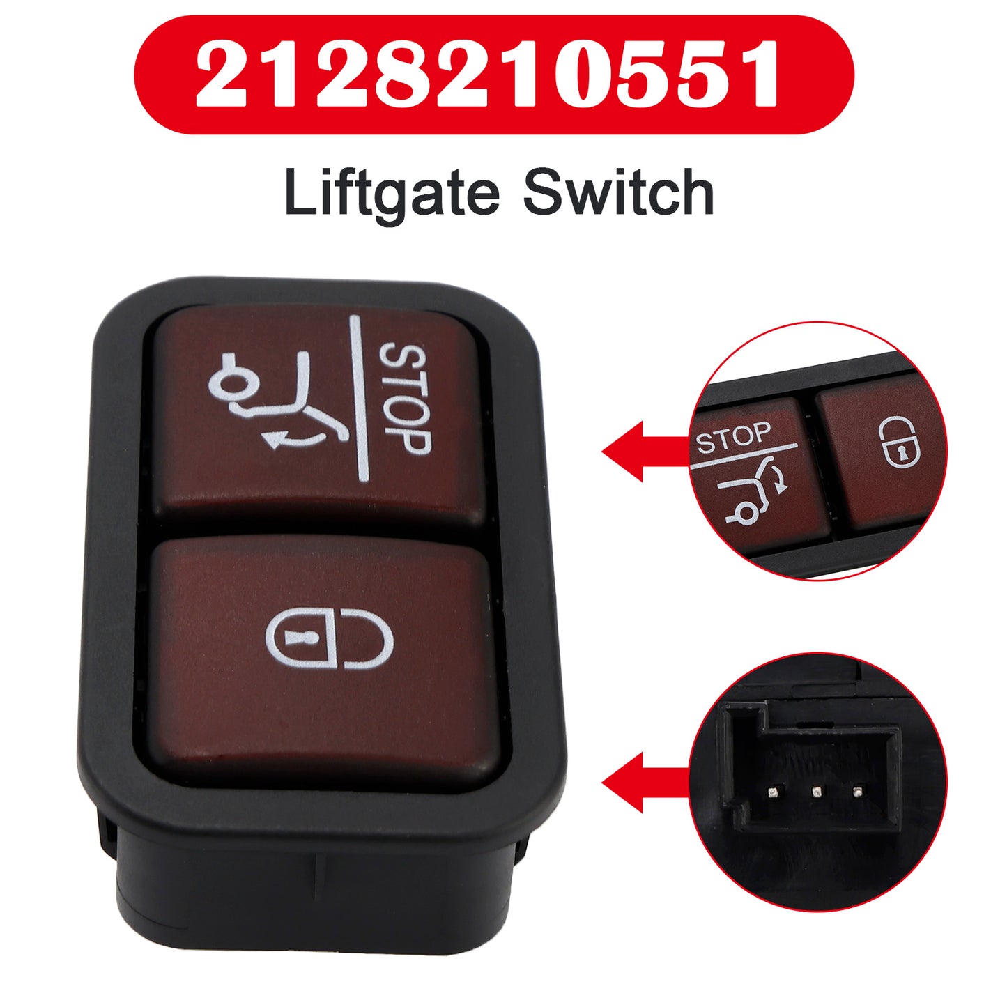 Liftgate Switch 2128210551 for Mercedes-Benz 2004-2021 E GL GLK GLS ML R