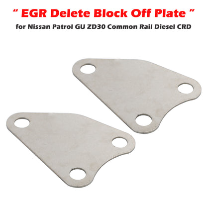 EGR Delete Block Off Plate for Nissan Patrol GU ZD30 Common Rail Diesel CRD