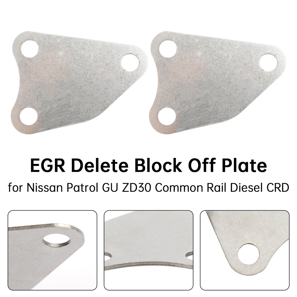 EGR Delete Block Off Plate for Nissan Patrol GU ZD30 Common Rail Diesel CRD