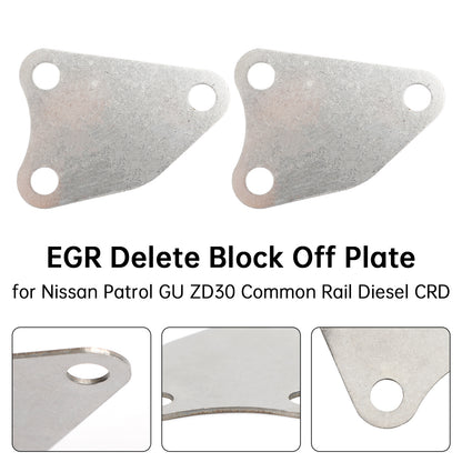 EGR Delete Block Off Plate for Nissan Patrol GU ZD30 Common Rail Diesel CRD