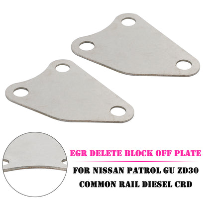 EGR Delete Block Off Plate for Nissan Patrol GU ZD30 Common Rail Diesel CRD