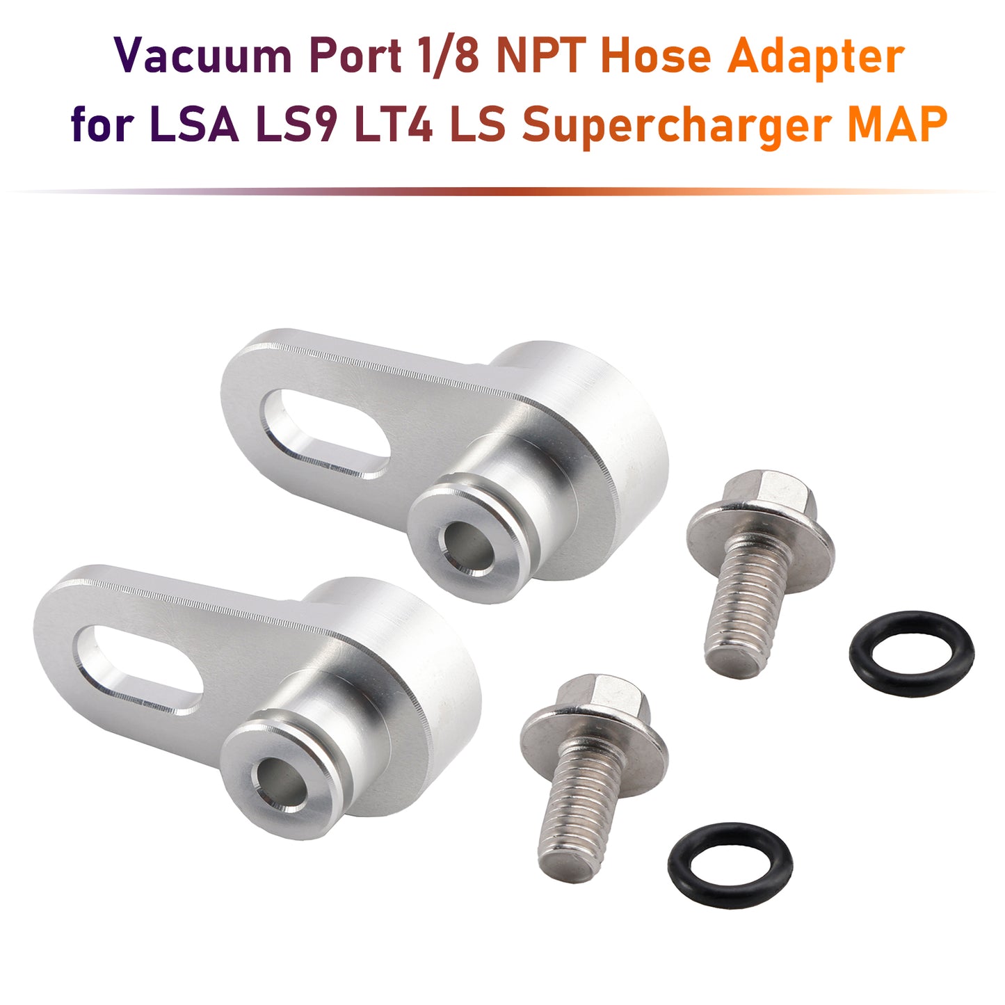 Vacuum Port 1/8 NPT Hose Adapter for LSA LS9 LT4 LS Supercharger MAP