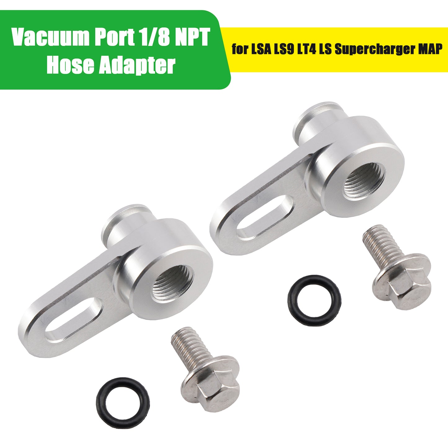 Vacuum Port 1/8 NPT Hose Adapter for LSA LS9 LT4 LS Supercharger MAP