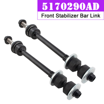 2pcs Front Stabilizer Bar Link K80894 for Dodge Ram 1500 4WD 2006-2018 5170290AD