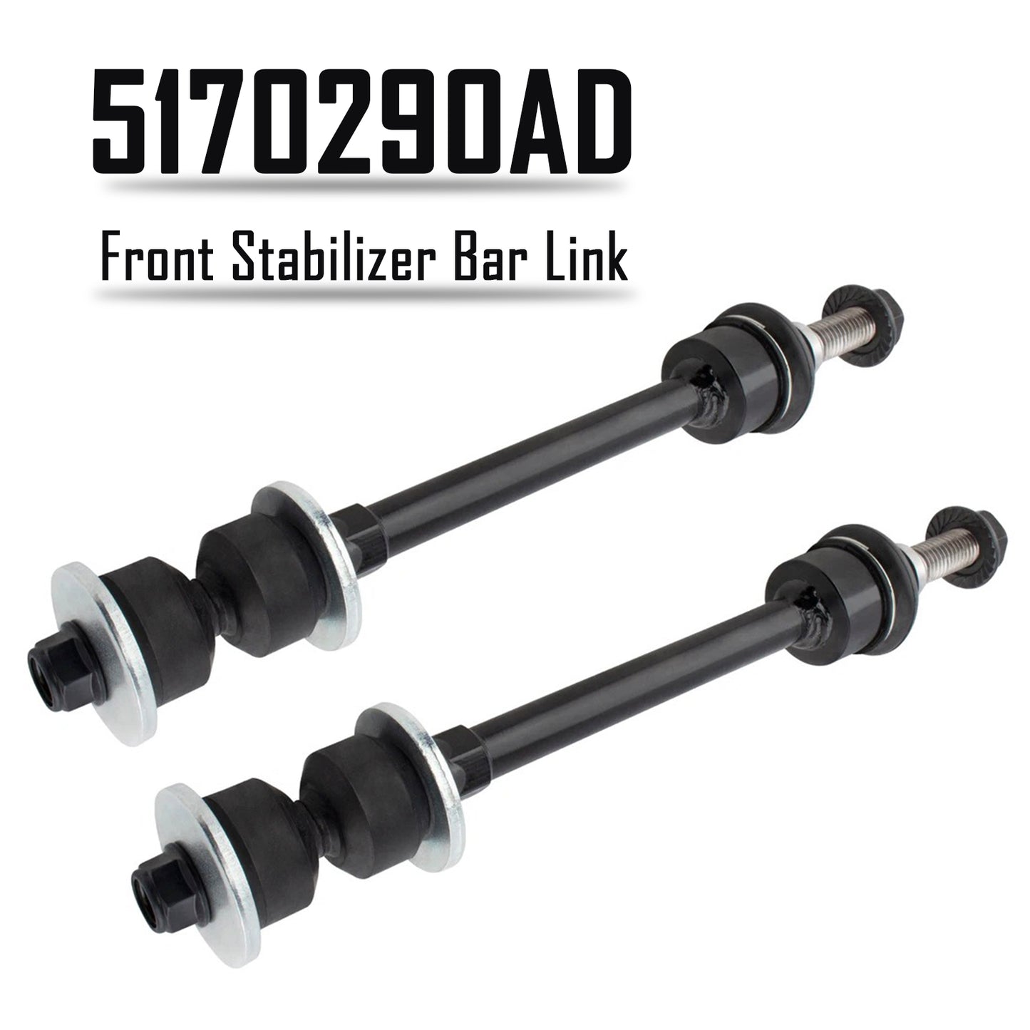 2pcs Front Stabilizer Bar Link K80894 for Dodge Ram 1500 4WD 2006-2018 5170290AD