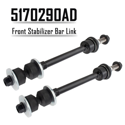 2pcs Front Stabilizer Bar Link K80894 for Dodge Ram 1500 4WD 2006-2018 5170290AD