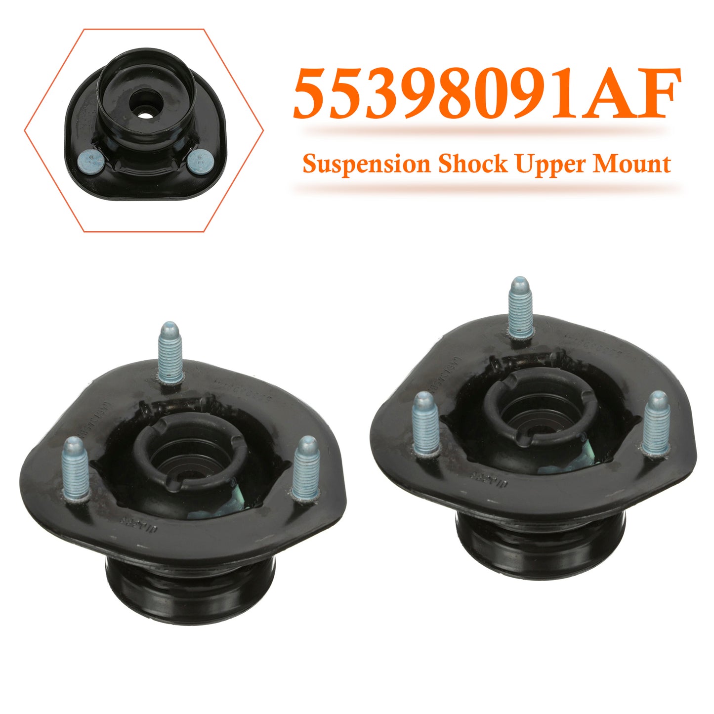 2pcs Suspension Shock Upper Mount 55398091AF for Ram 1500 2006-2024
