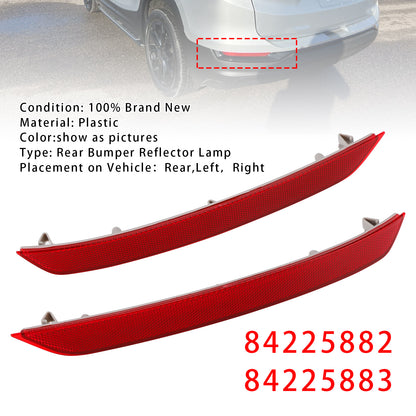 Red Rear Left+Right Bumper Reflector Lamp For GMC Terrain 2018-2024