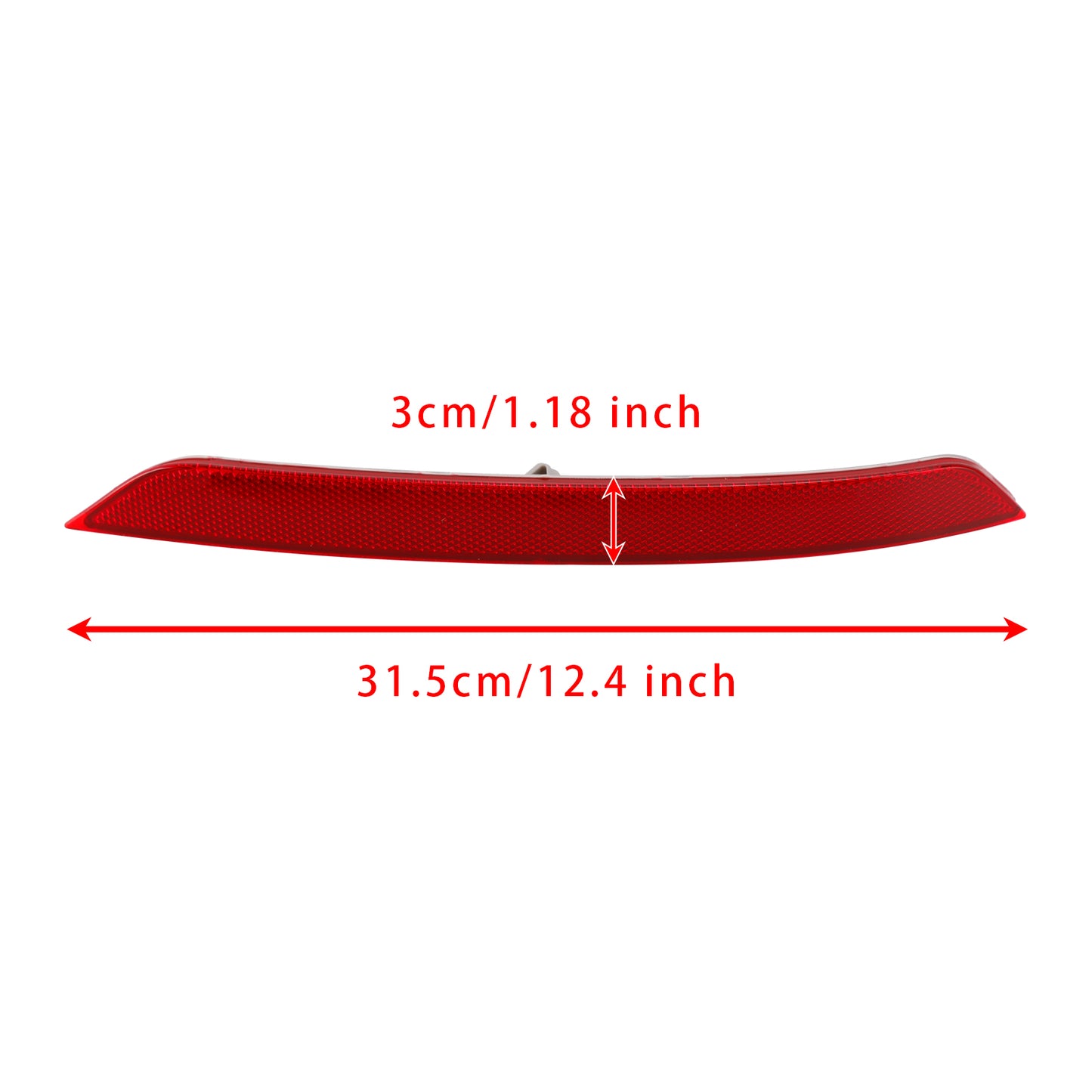 Red Rear Left+Right Bumper Reflector Lamp For GMC Terrain 2018-2024