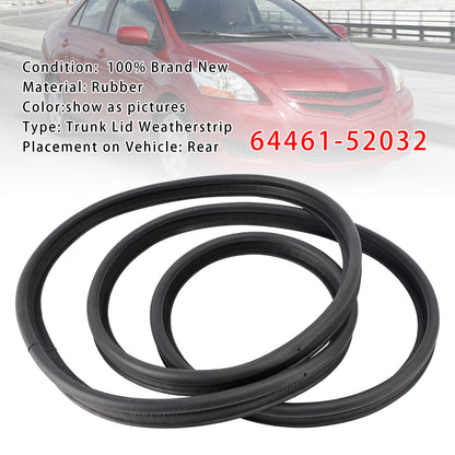 Trunk Lid Weatherstrip Luggage Compartment Door 64461-52032 For Toyota Yaris 2007-2016