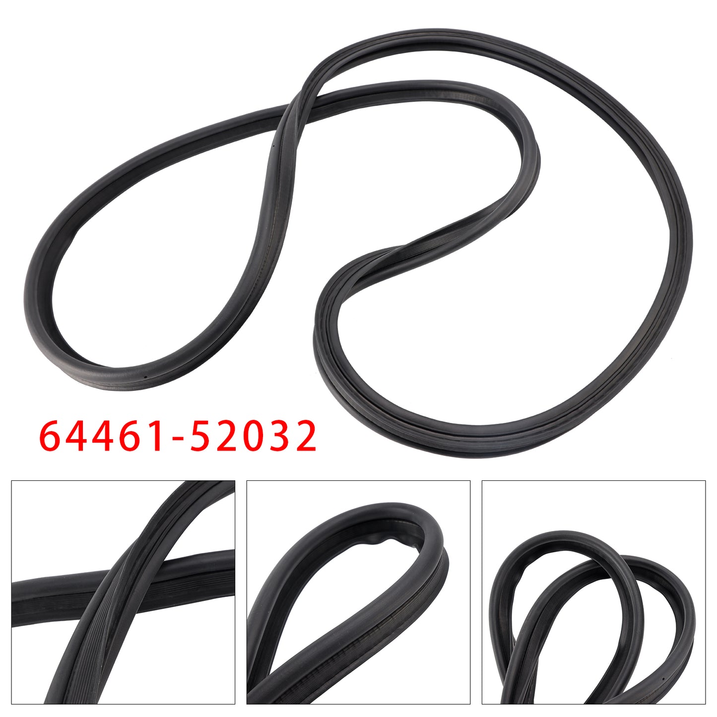 Trunk Lid Weatherstrip Luggage Compartment Door 64461-52032 For Toyota Yaris 2007-2016