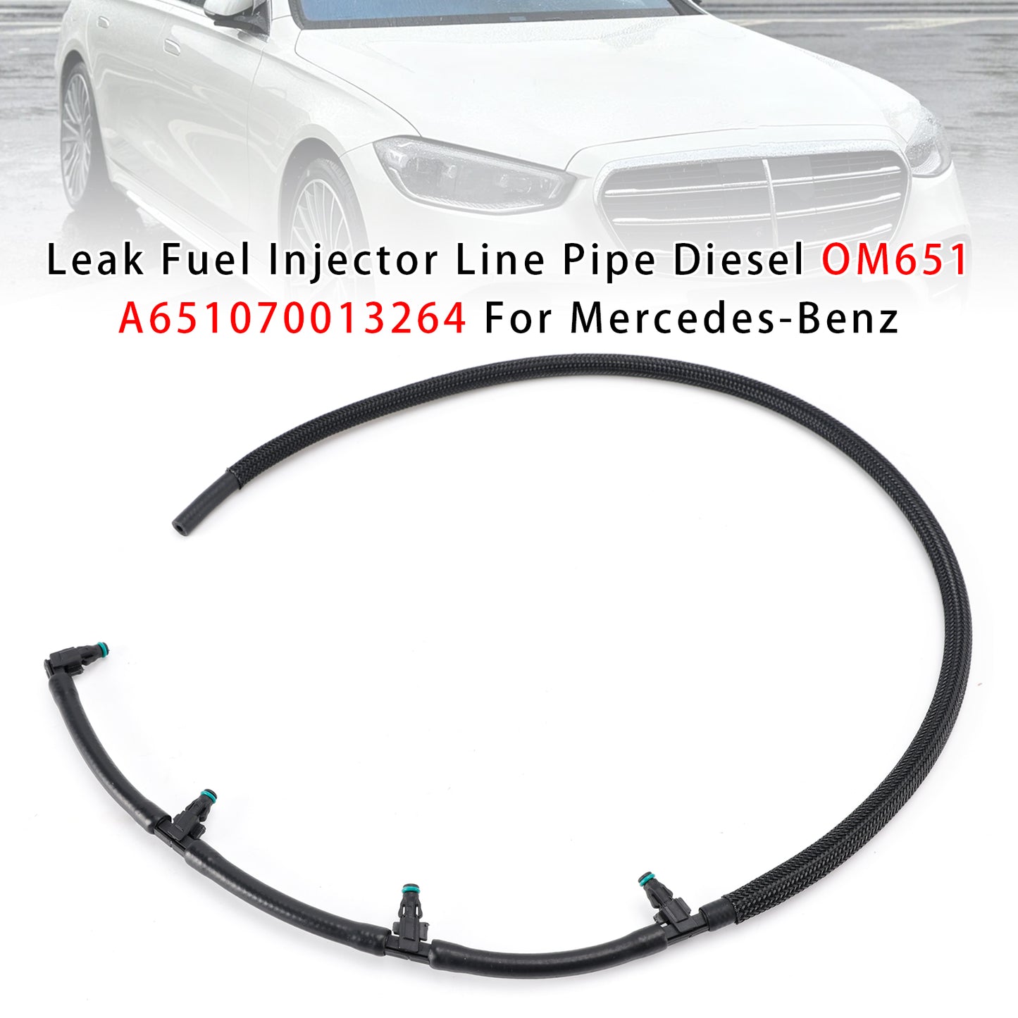 Leak Fuel Injector Line Pipe Diesel OM651 A651070013264 For Mercedes-Benz