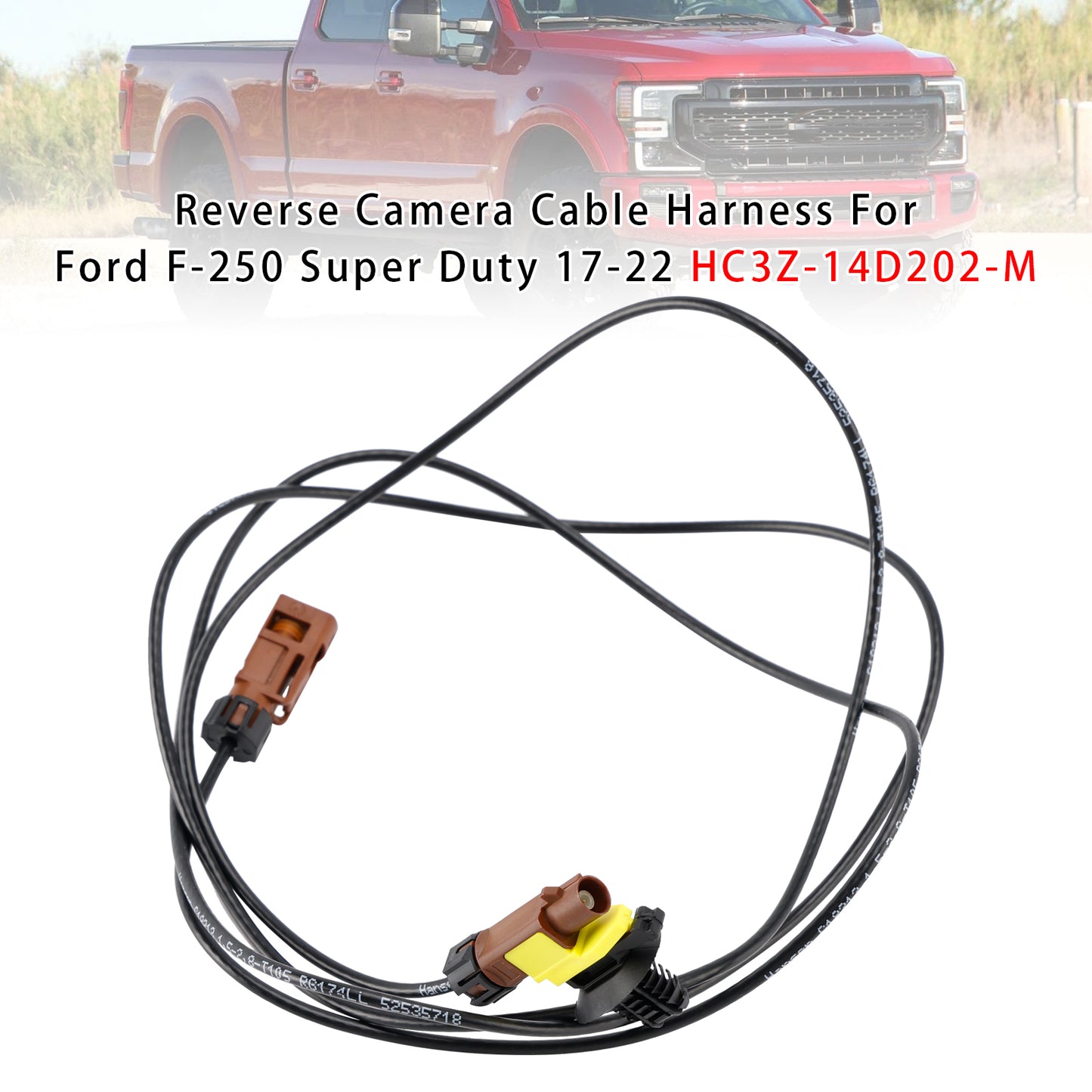 Reverse Camera Cable Harness For Ford F-250 Super Duty 17-22 HC3Z-14D202-M