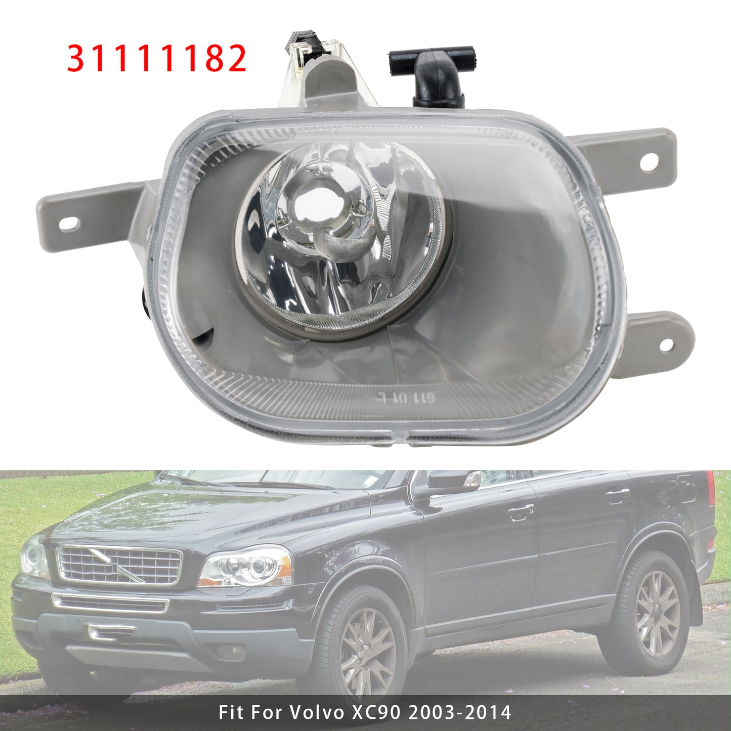 Left Front Fog Light Lamp For Volvo XC90 I 2.5L 3.2L 4.4L 03-14 31111182