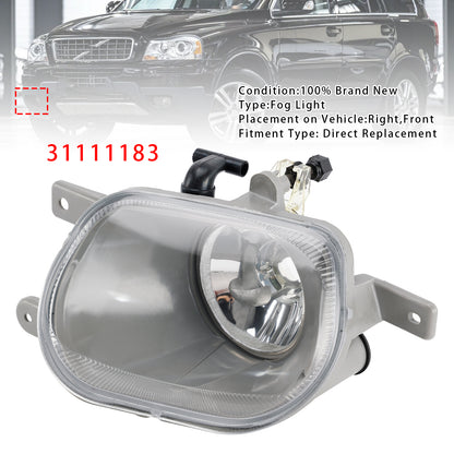 Right Front Fog Light Lamp For Volvo XC90 I 2.5L 3.2L 4.4L 03-14 31111183