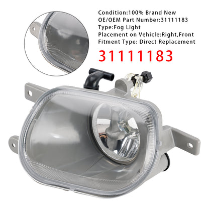 Right Front Fog Light Lamp For Volvo XC90 I 2.5L 3.2L 4.4L 03-14 31111183