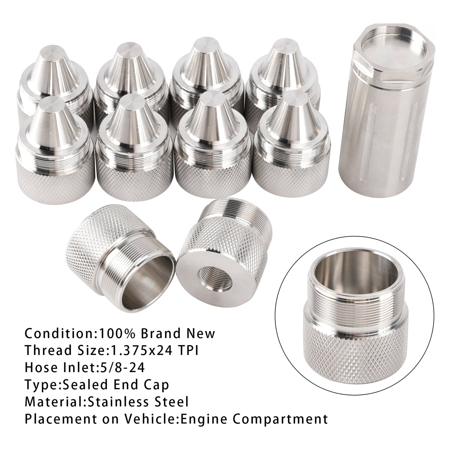 Any other kit with 1.375x24 screws. Stainless Steel Replacemet Sealed End Cap