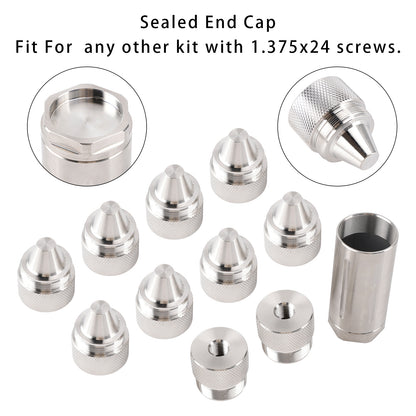 Any other kit with 1.375x24 screws. Stainless Steel Replacemet Sealed End Cap