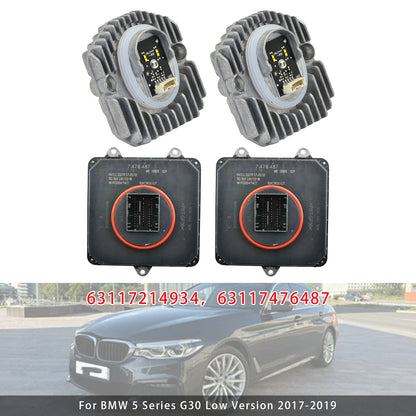 2017-2019 BMW 5 Series G30 Low Version 63117214934 2PCS LED Daytime Driving Light Module+Adaptive Headlight Ballast Control Module