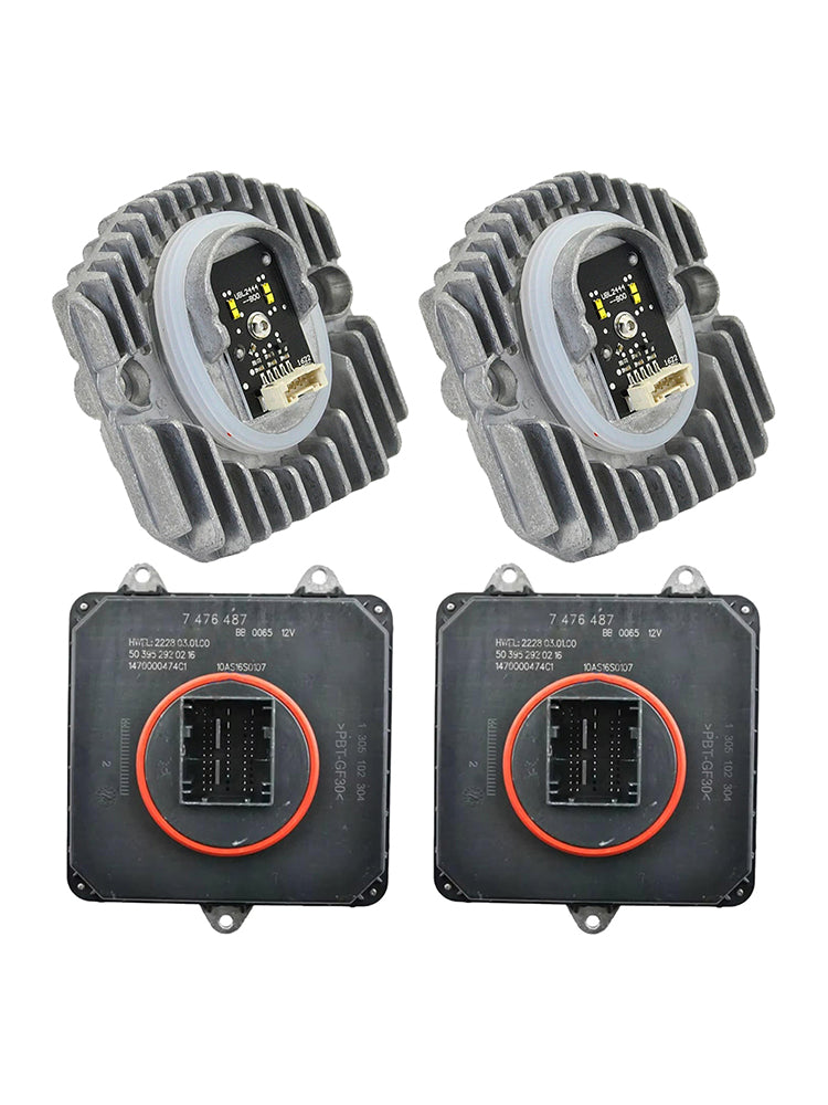 2017-2019 BMW 5 Series G30 Low Version 63117214934 2PCS LED Daytime Driving Light Module+Adaptive Headlight Ballast Control Module