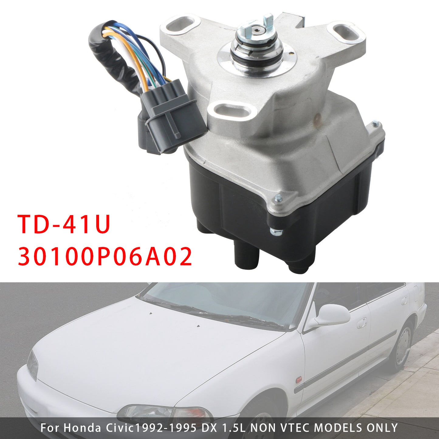 1993-1995 Honda Civic Del Sol S TD-41U Ignition Distributor