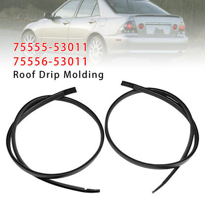 2001-2005 Lexus IS200 IS300 3.0L 7555553011 2x Left+Right Roof Drip Molding