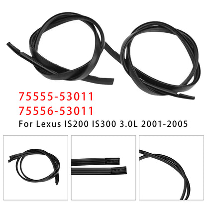 2001-2005 Lexus IS200 IS300 3.0L 7555553011 2x Left+Right Roof Drip Molding