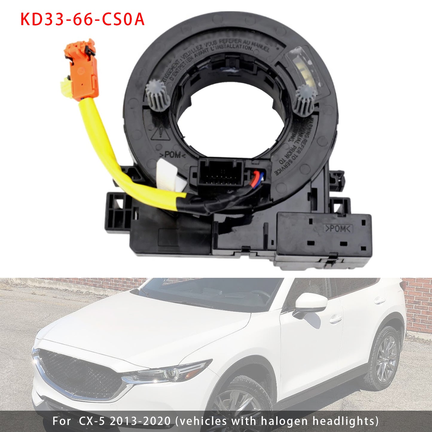 2013-2018 CX-5 2013-2020 Mazda 3 Mazda 6 KD33-66-CS0A Clock Spring
